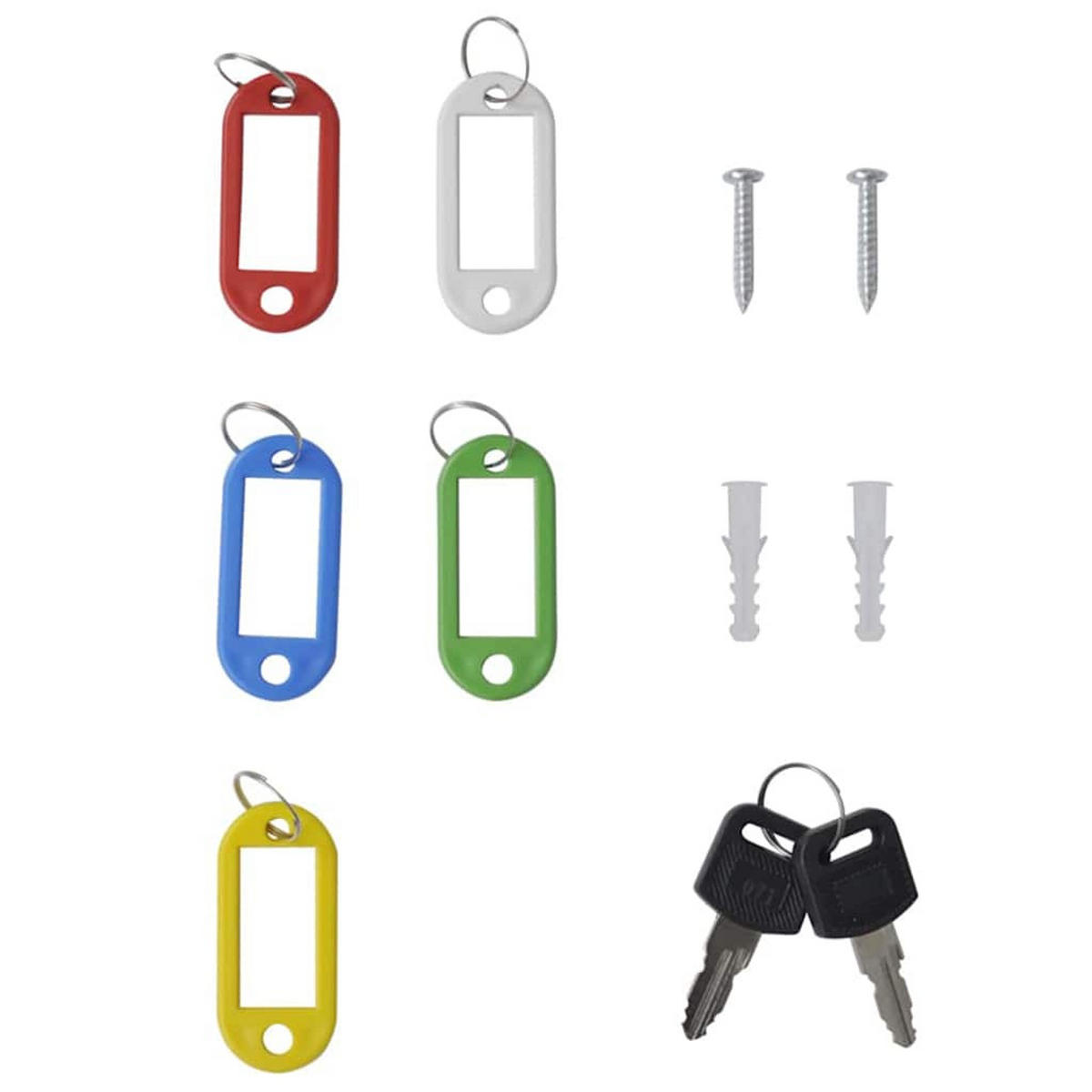 SCHLÜSSELBOX Lour mit Schloss Grau 20x7,5x25 cm - Grau, Metall (20/25/7.5cm) - DELUKE