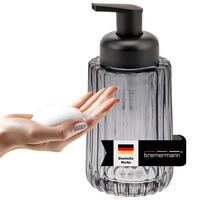 SEIFENSPENDER, grau - Grau, Glas (7.5/17/7.5cm) - bremermann