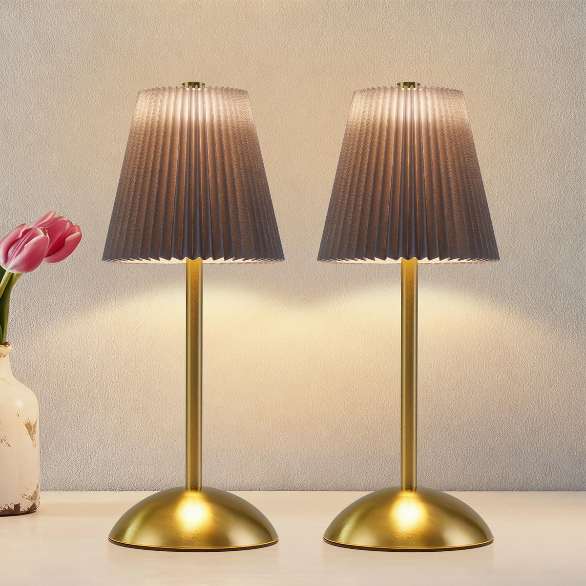 LED TISCHLAMPE Luxora 11.5/11.5/30 - Blau, Metall (11.5/11.5/30cm) - ZMH