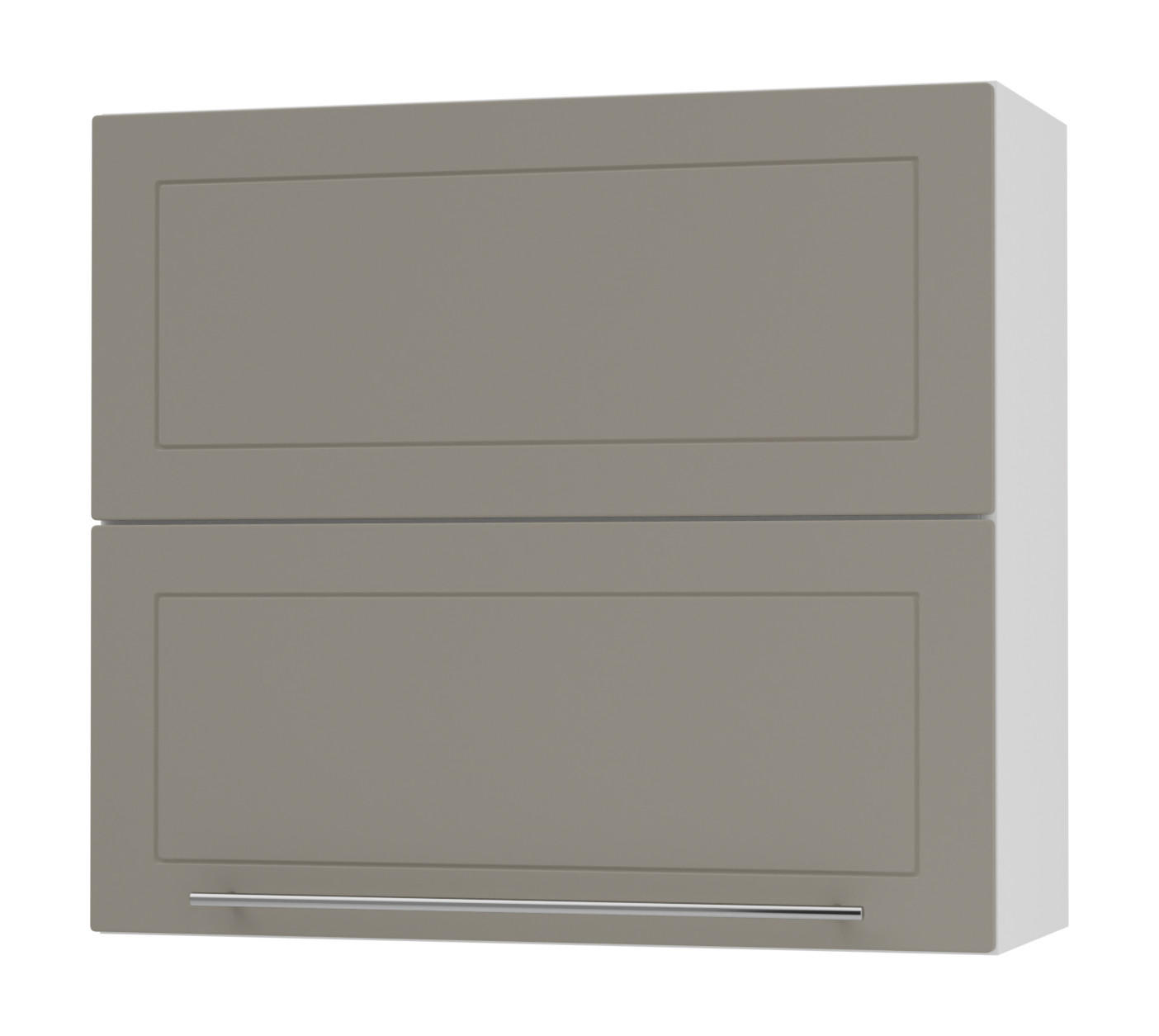 KÜCHENHÄNGESCHRANK Kvantum W8B/80 Beige Matt / Weiß Matt 80 / 32,5 / 72cm - Beige/Weiß, Holz/Holzwerkstoff (80/72/32.5cm) - Feldmann-Wohnen
