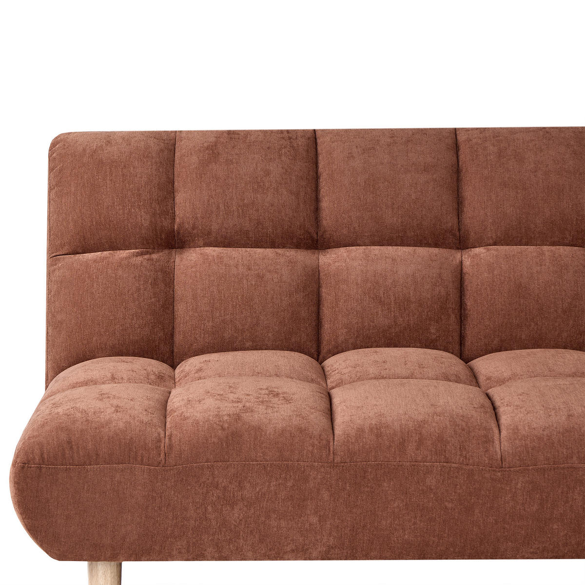 CANAPEA EXTENSIBILĂ cu 2 locuri textil maro aurie Risor - maro/auriu, material textil (190/83/90cm) - Beliani