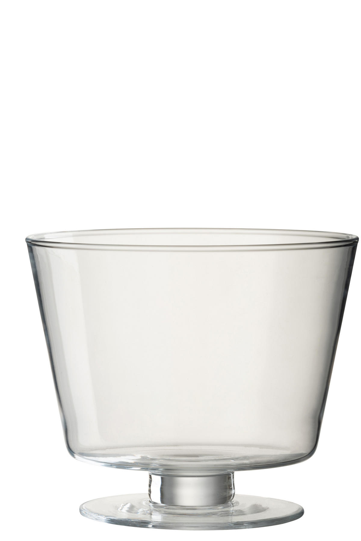 VASE OLIVIA - Glas - Transparant - Ø 19 cm - Transparent, Glas (19/16cm) - J-Line
