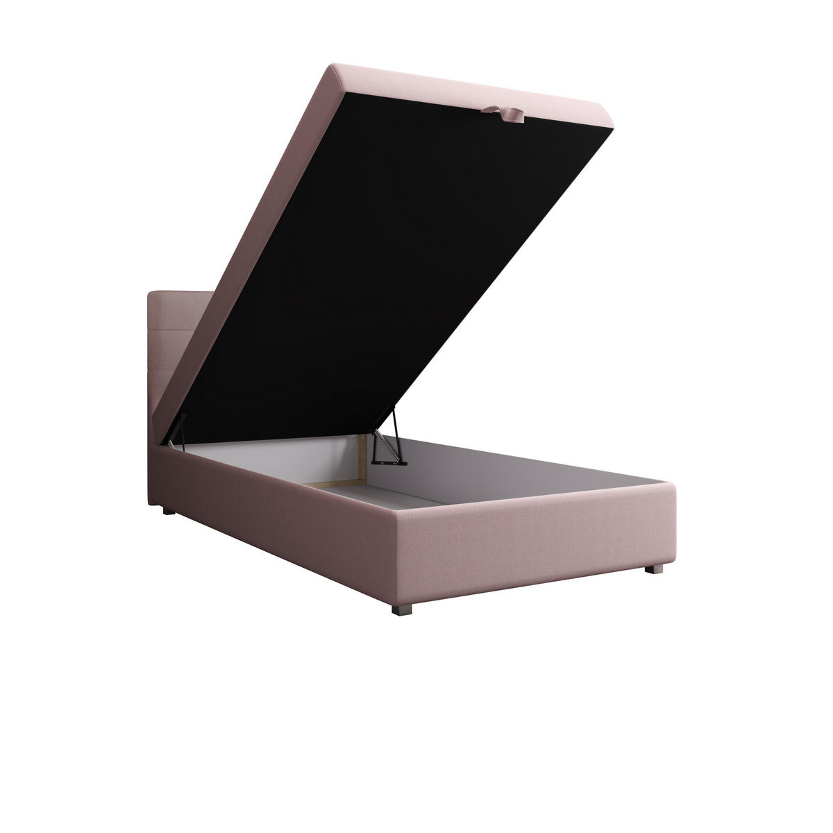 BOXBETT FADO 2 120x200, mit Matratze H3 und Topper, Cosmic 14 - Rosa, Holz/Kunststoff (120/200cm) - Bedante