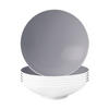 SUPPENTELLER Life Fashion Elegant Grey ø 20 cm 6er Set - Grau, Keramik (20cm) - Seltmann Weiden