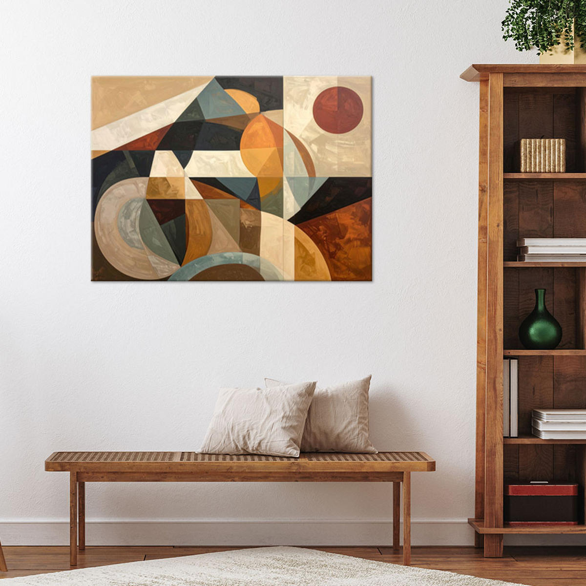 LEINWANDBILD Abstraktion 120x80cm - Braun, Textil (120/80cm) - Feeby