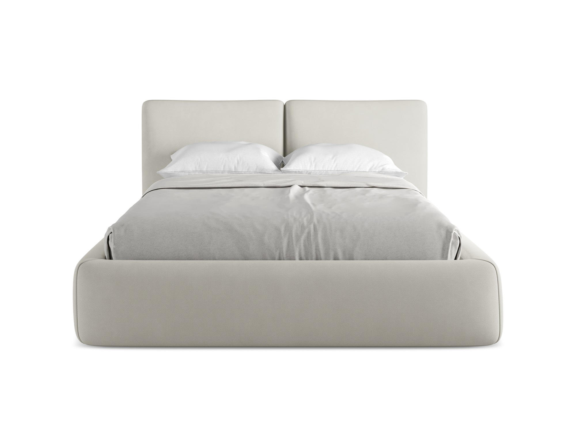 POLSTERBETT mit Bettkasten und Lattenrost 160x228 Beige - Beige/Schwarz, Kunststoff/Textil (140/200cm) - Makamii