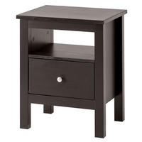 NACHTTISCH Massivholz 37/45/55 cm - Schwarz, Holz (45/55/37cm) - hagge home