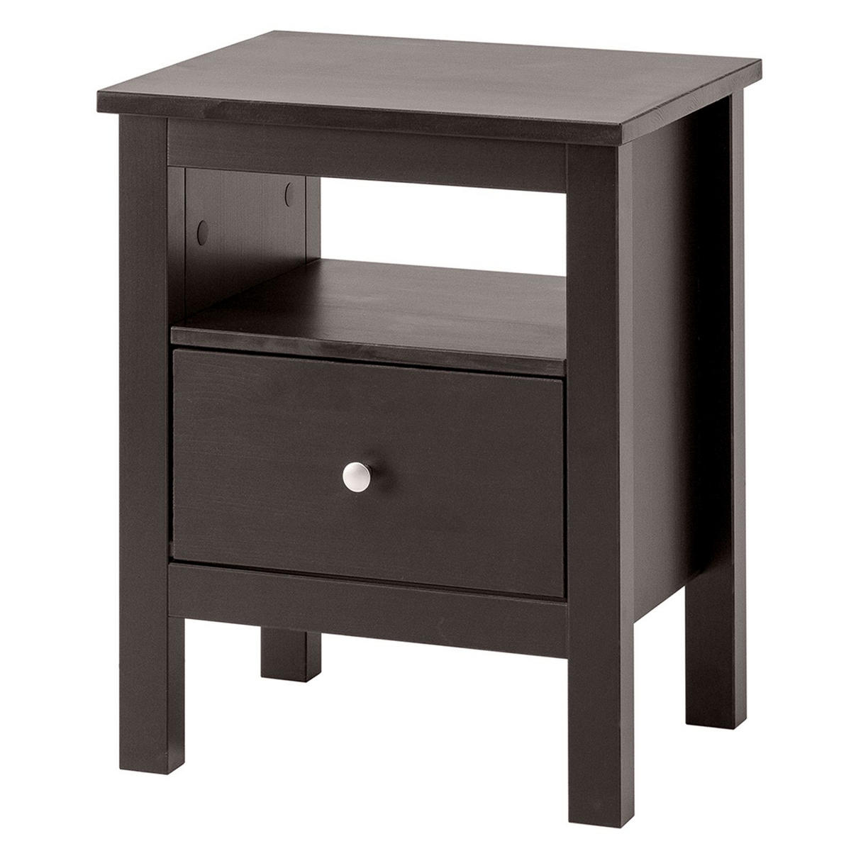 NACHTTISCH Massivholz 37/45/55 cm - Schwarz, Holz (45/55/37cm) - hagge home