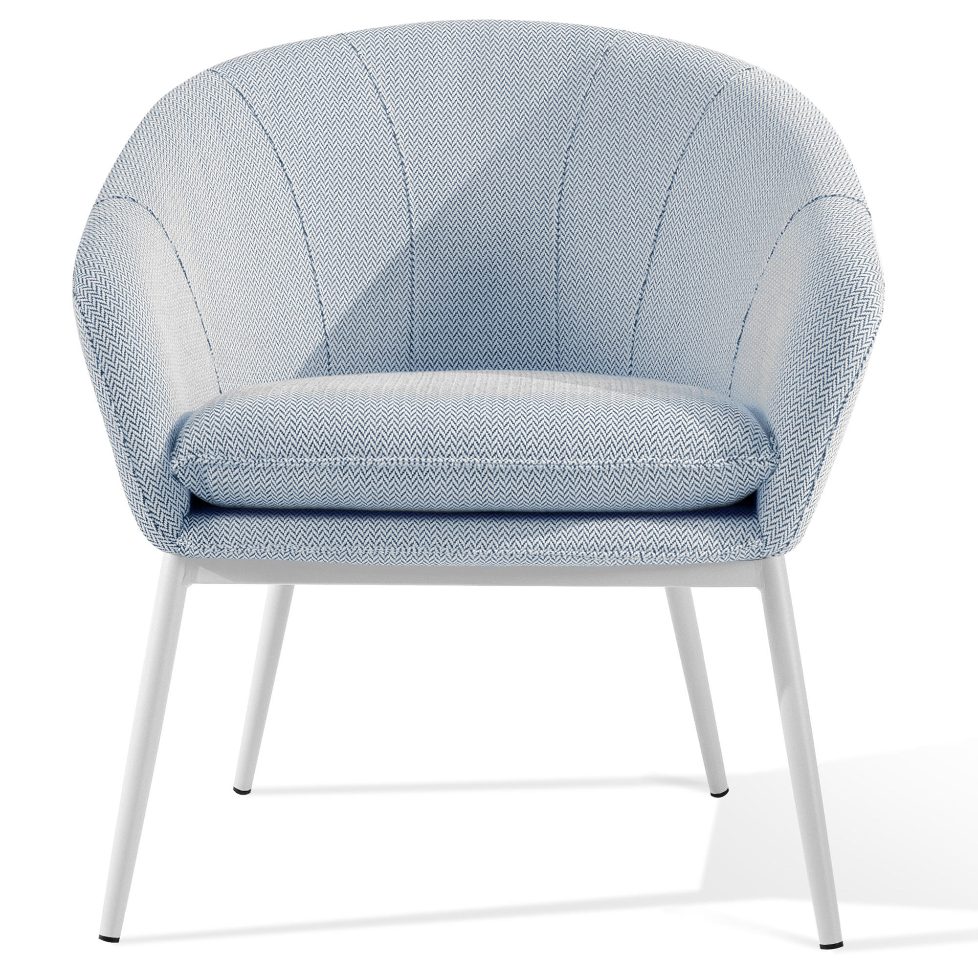 GARTENSESSEL SOLIS Loungesessel, - Blau, Textil/Metall (69/76/66cm) - KONSIMO®