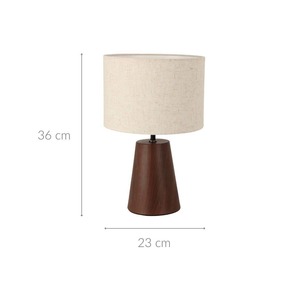 TISCHLAMPE 23/36 cm - Braun, Metall (23/23/36cm) - Home Styling Collection