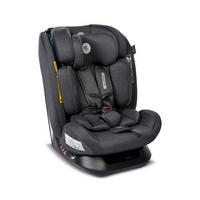 KINDERSITZ Scorpius i-Size schwarz (40-150cm) verstellbar 5-Punkt-Gurt bis 36 kg - Schwarz, Kunststoff (45/52/50cm) - Lorelli