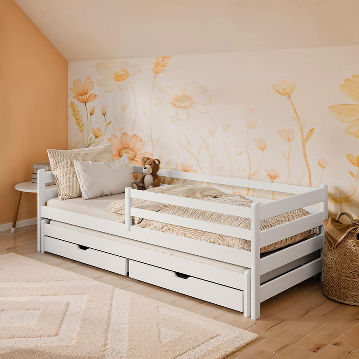 KREVET 90/200 Abi Bijeli - bijela, drvni materijal (90/200cm) - Petits-meubles
