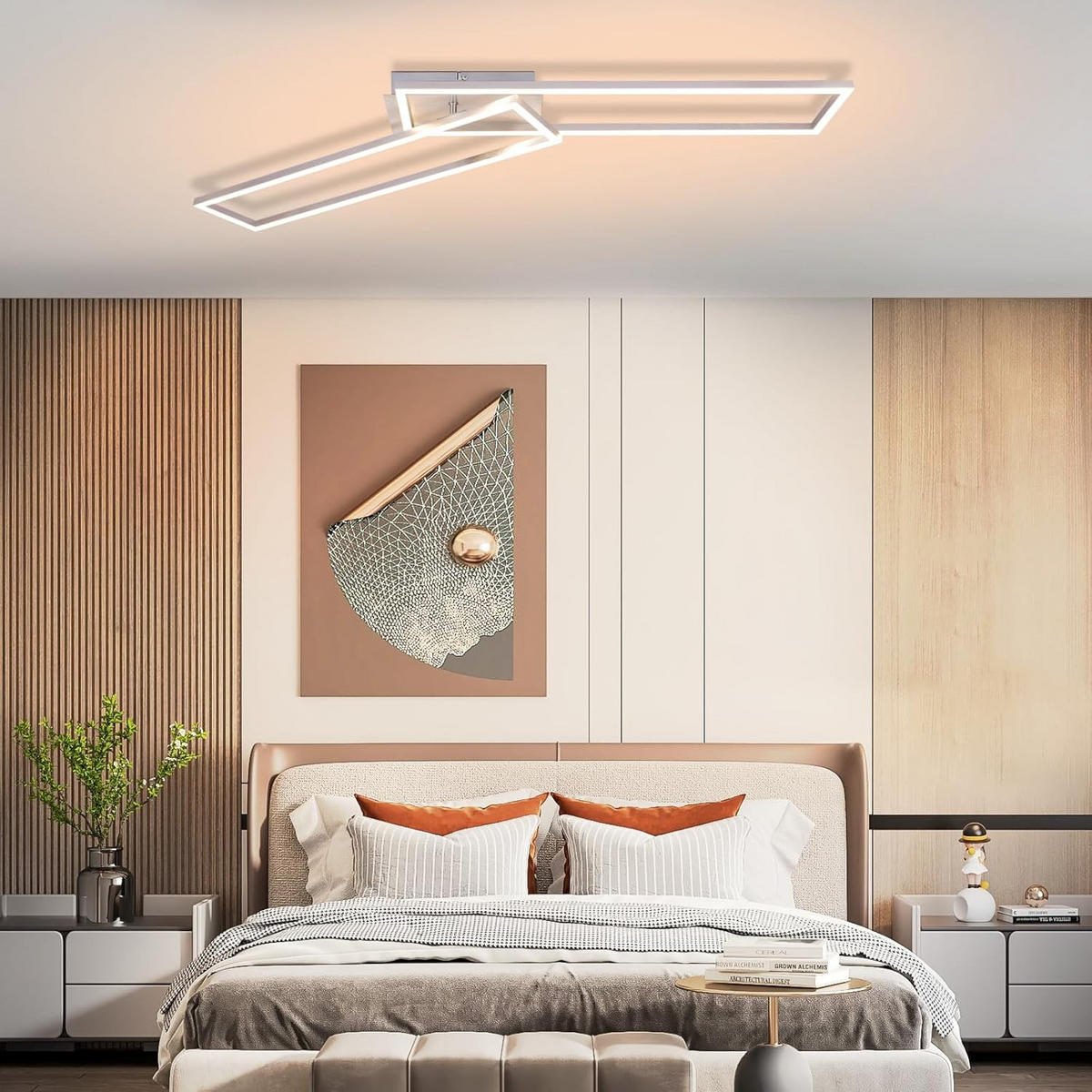 LED-DECKENLEUCHTE Schildhainbach 18.5/7.3/102.0 cm - Silberfarben, Metall (102/18.5/7.3cm) - ZMH