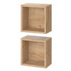 BADSCHRANK Senyo Goldkraft Eiche 25 x 25 cm 2er Set - Honigeiche/Sonoma Eiche, Holzwerkstoff (25/25/15cm) - Vicco