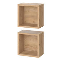 BADSCHRANK Senyo Goldkraft Eiche 25 x 25 cm 2er Set - Honigeiche/Sonoma Eiche, Holzwerkstoff (25/25/15cm) - Vicco