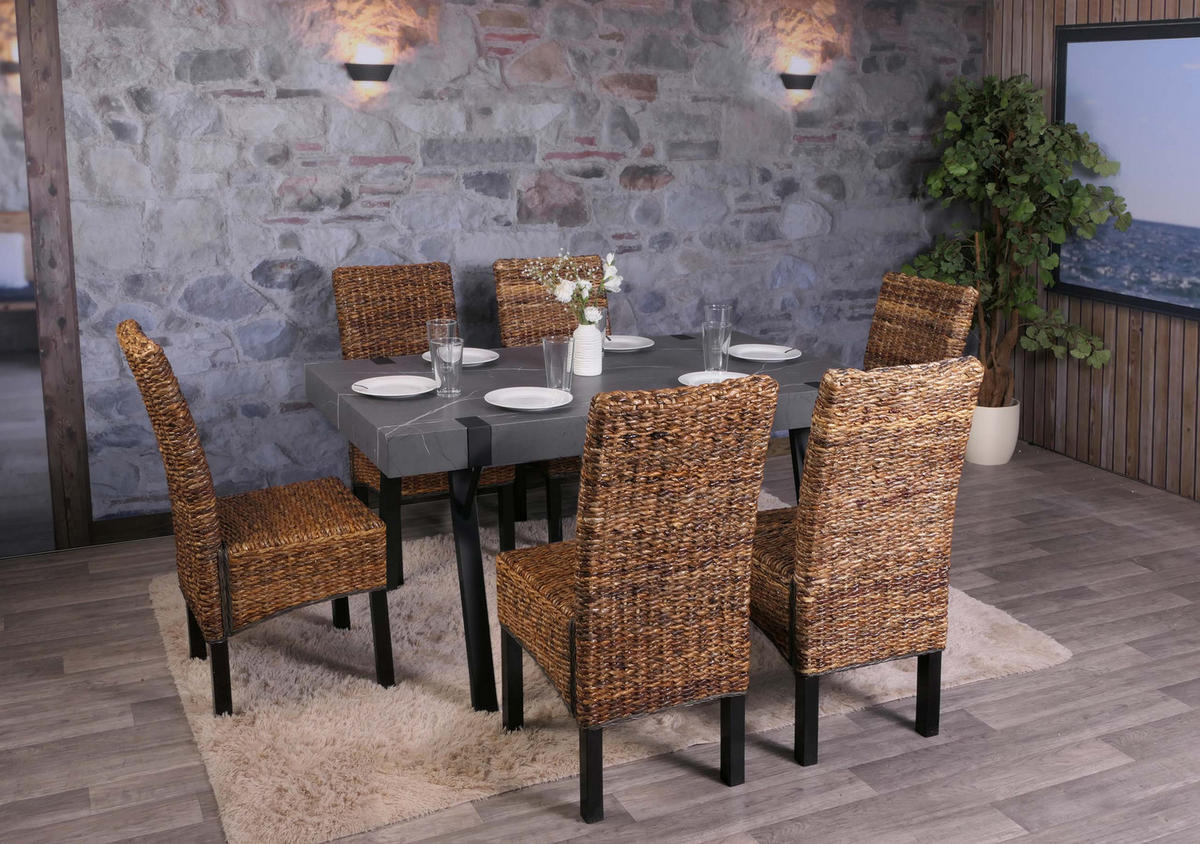 ESSZIMMERSTUHL Dunkelbraun 6er-Set - Dunkelbraun/Braun, Holz (46/96/41cm) - MCW