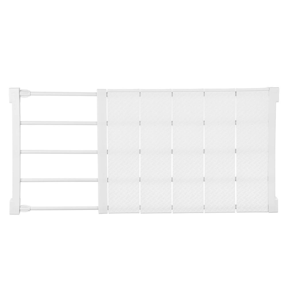SCHRANK-SPANNREGAL in Weiß Verstellbares - Weiß, Kunststoff (24/50/1.5cm) - Livingandhome