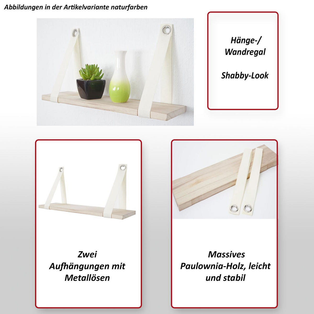 WANDREGAL VIRE Braun - Braun, Holz (49/27/13cm) - MCW