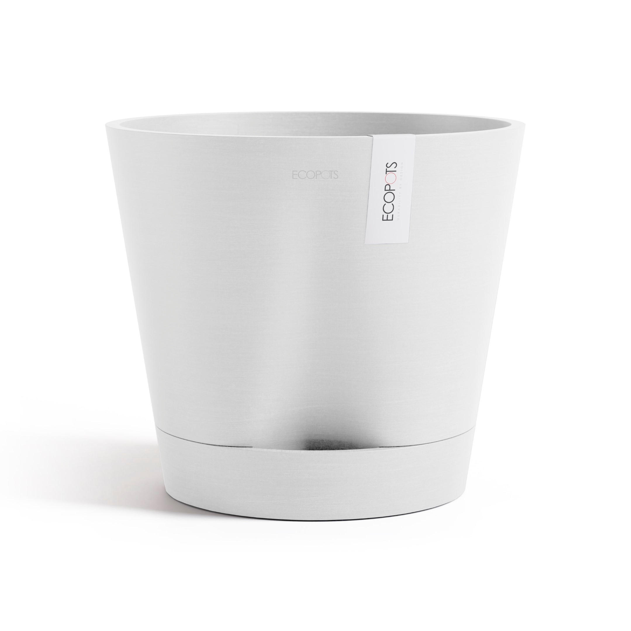 Ecopots Blumentopf Weiß 27.5 cm