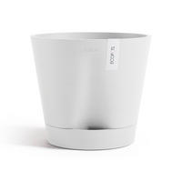 BLUMENTOPF Venice 30/27,5 cm Weiß - Weiß, Kunststoff (30/27.5cm) - Ecopots