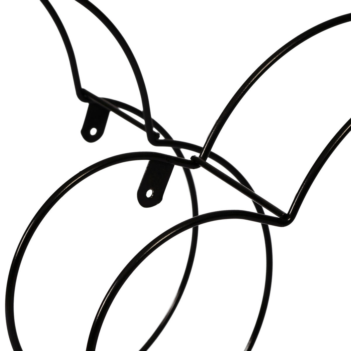 KINDER-WANDREGAL-SET 3 TLG. Tønder - Schwarz, Metall (55/36/10cm) - [en.casa]