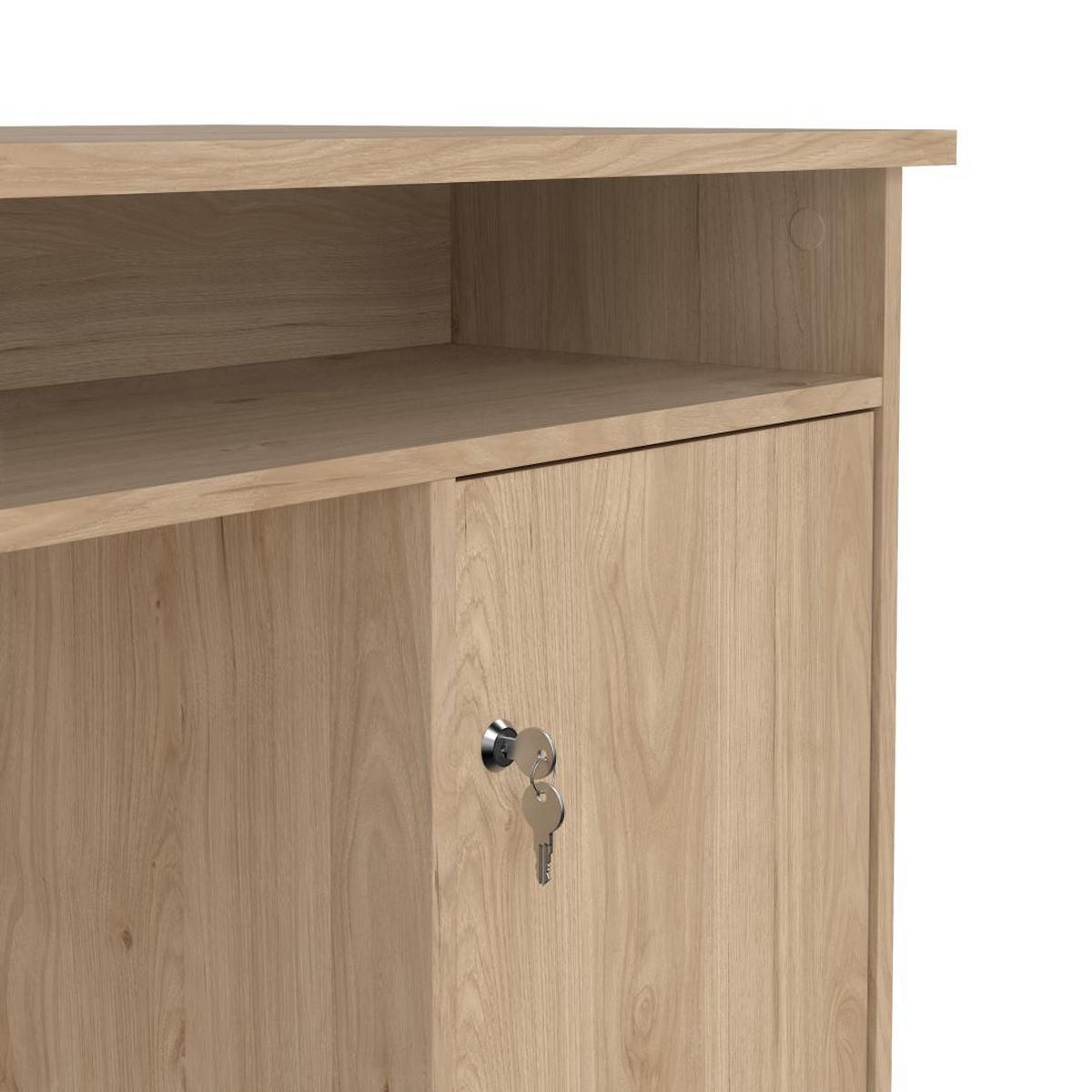 SCHREIBTISCH, FunctionPlus, Nussbaum, Holzwerkstoff, 126 x 55 x 76 cm - Nussbaumfarben, Holzwerkstoff (55/126/76cm) - ebuy24