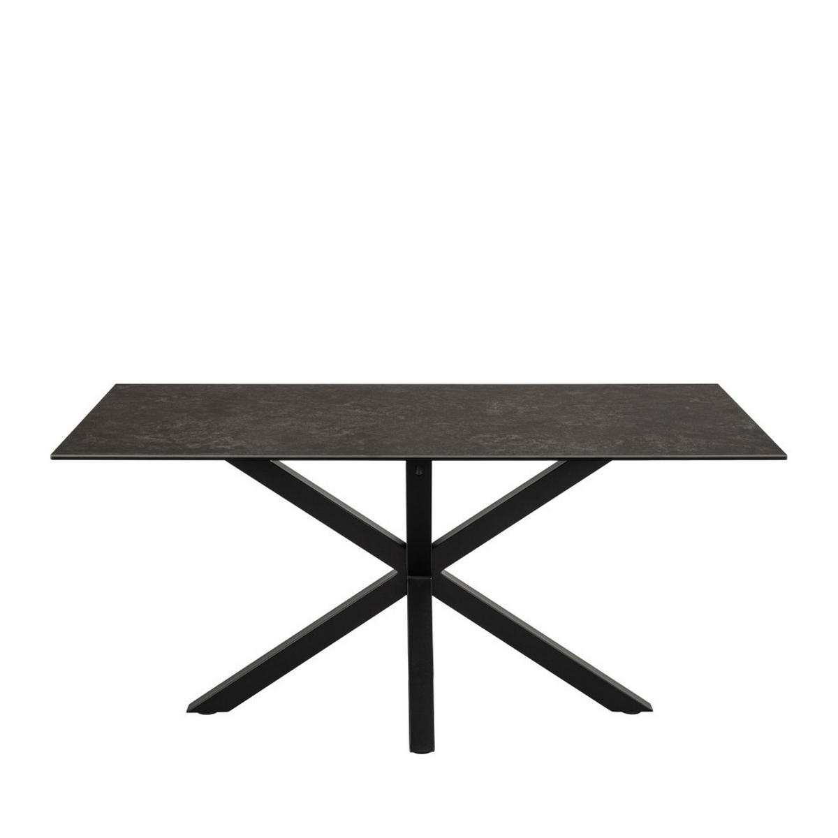 ESSTISCH - Keramik - Schwarz - Schwarz, Keramik (160/90/76cm) - Drawer