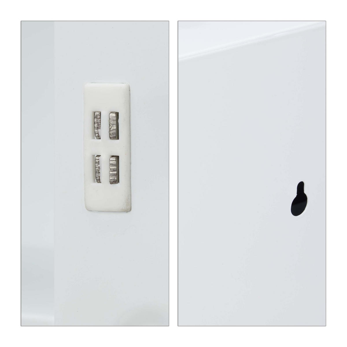 SKŘÍŇKA na léky - bílá, kov (53/53.5/19cm) - Relaxdays