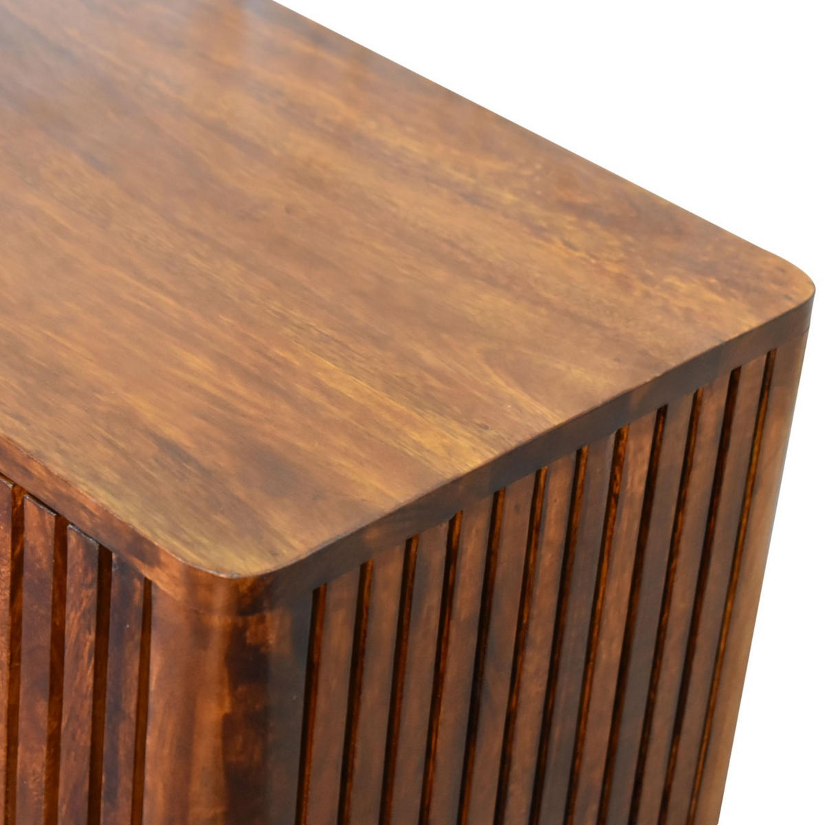 SCHRANK mit 2 Türen - Messingfarben/Braun, Holz/Metall (75/80/35cm) - Artisan Furniture