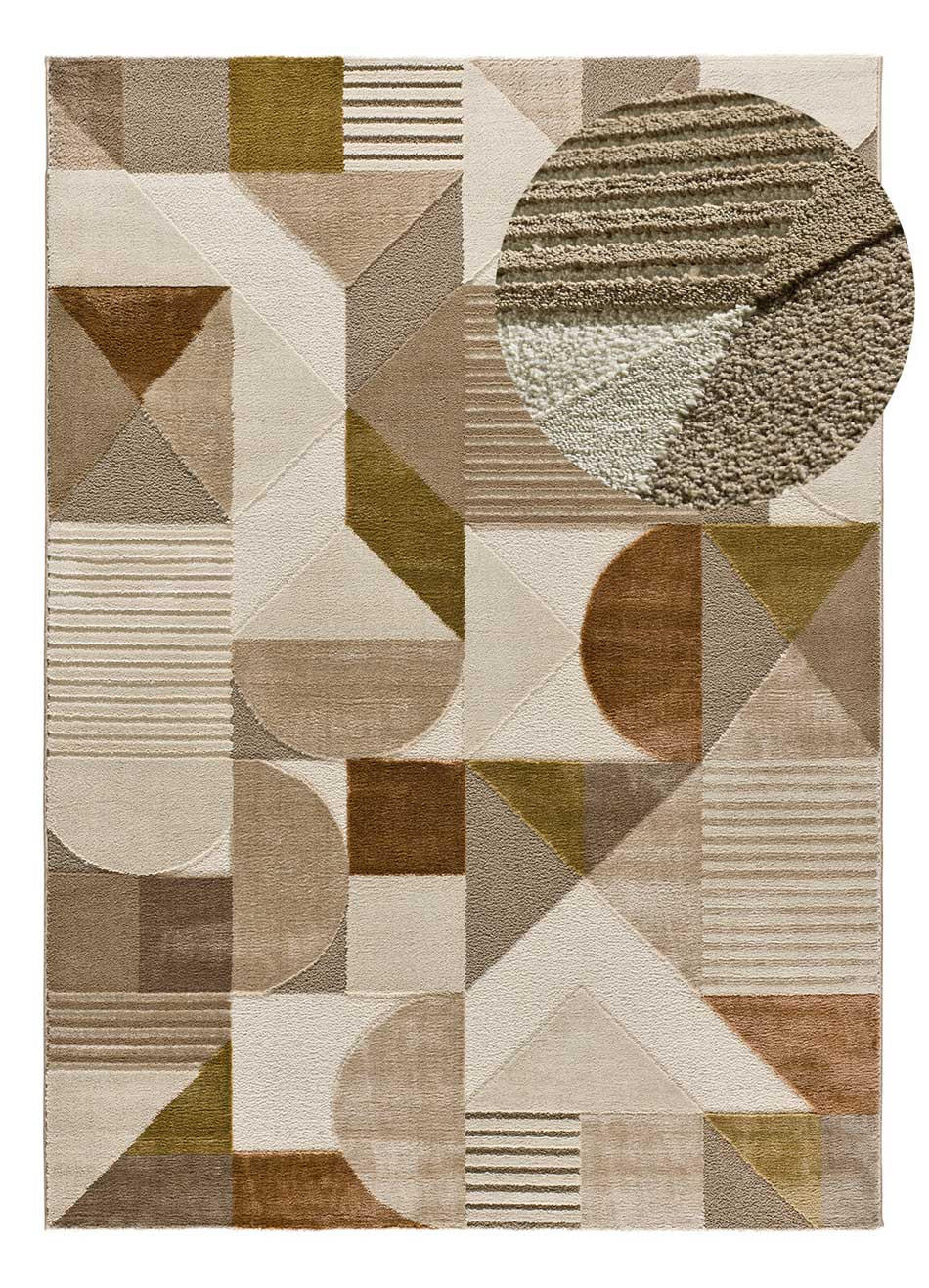 WEBTEPPICH Erdfarbe Melfi 160/230 cm - Hellbraun/Kupferfarben, Naturmaterialien/Textil (160/230cm) - Atticgo