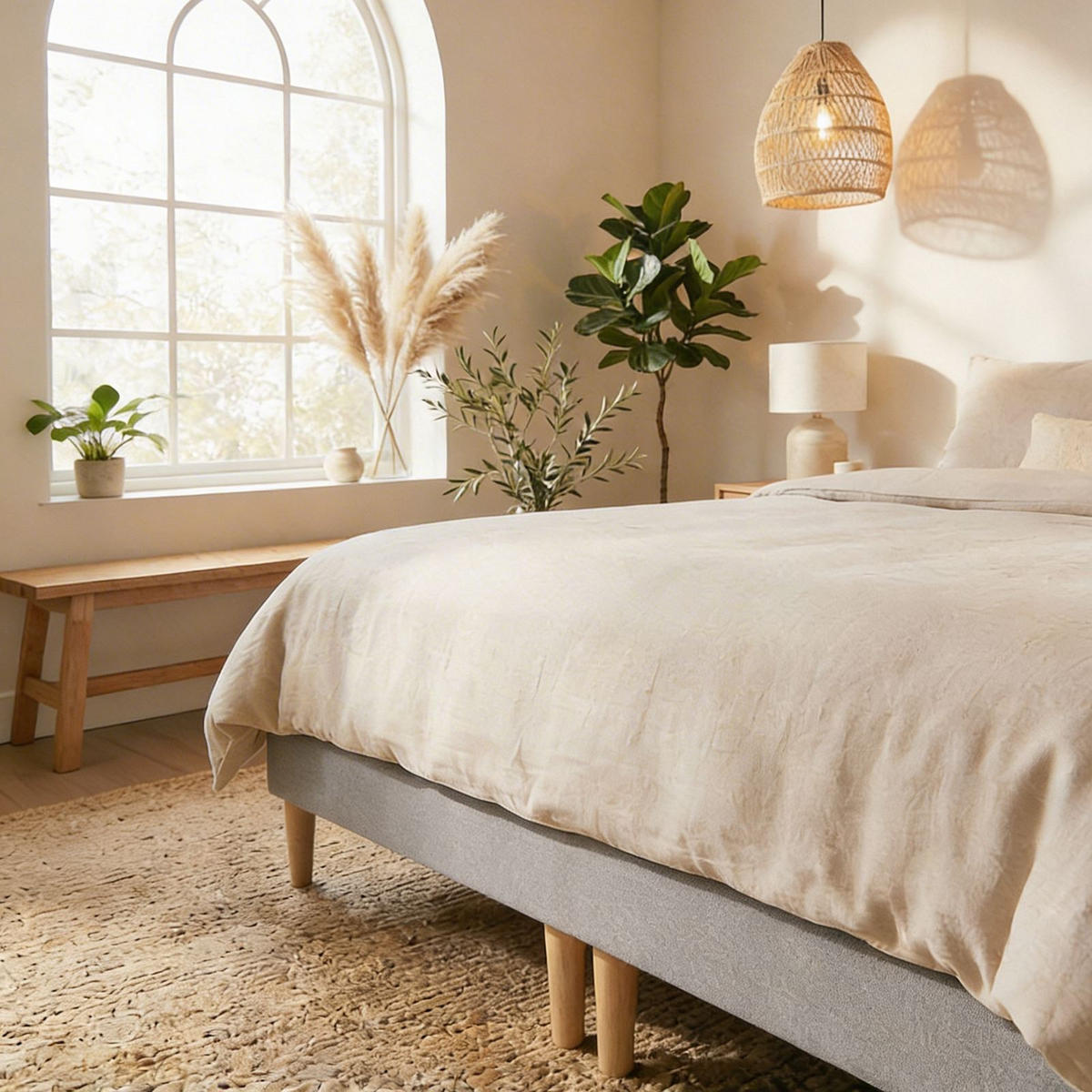 FUTONBETT RENNES 180x200 cm grau - Grau, Holzwerkstoff (180/200cm) - IDIMEX