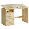 KINDERSCHREIBTISCH KEVIN - Naturfarben, Holz (115/73/60cm) - IDIMEX