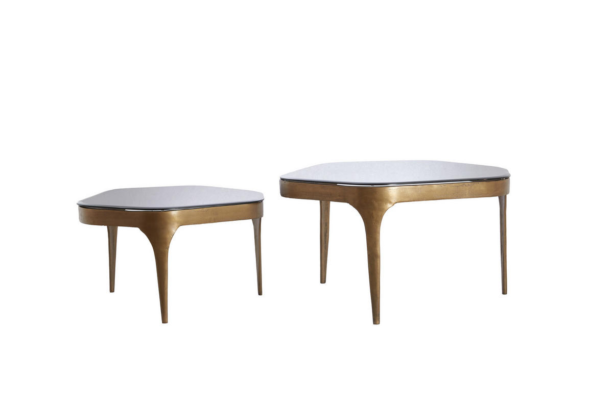 COUCHTISCH Avi Grau 77/70/42 cm - Grau, Metall (77/70/42cm) - Light & Living