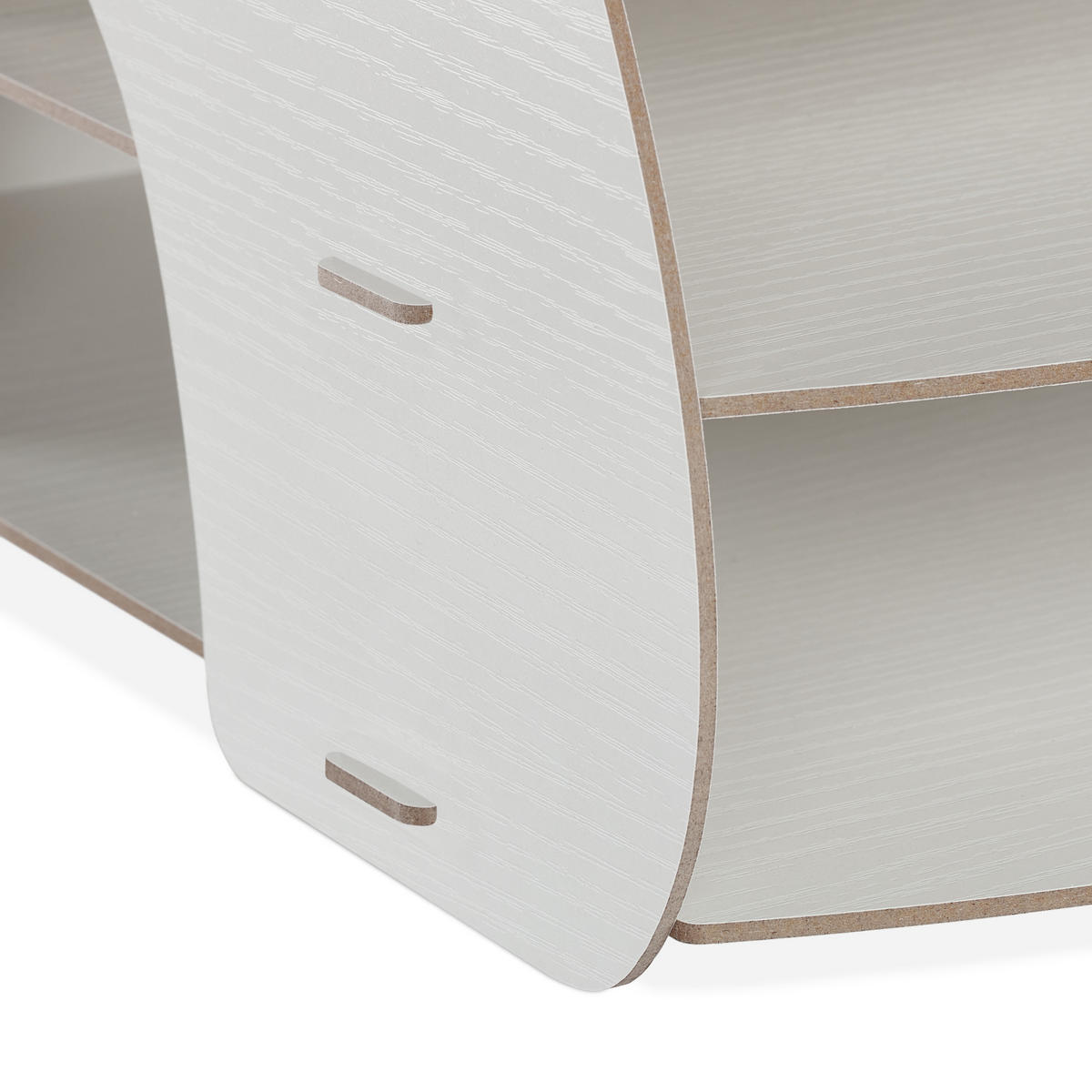 DOKUMENTENABLAGE - Weiß, Holzwerkstoff (25.5/27/34.5cm) - Relaxdays