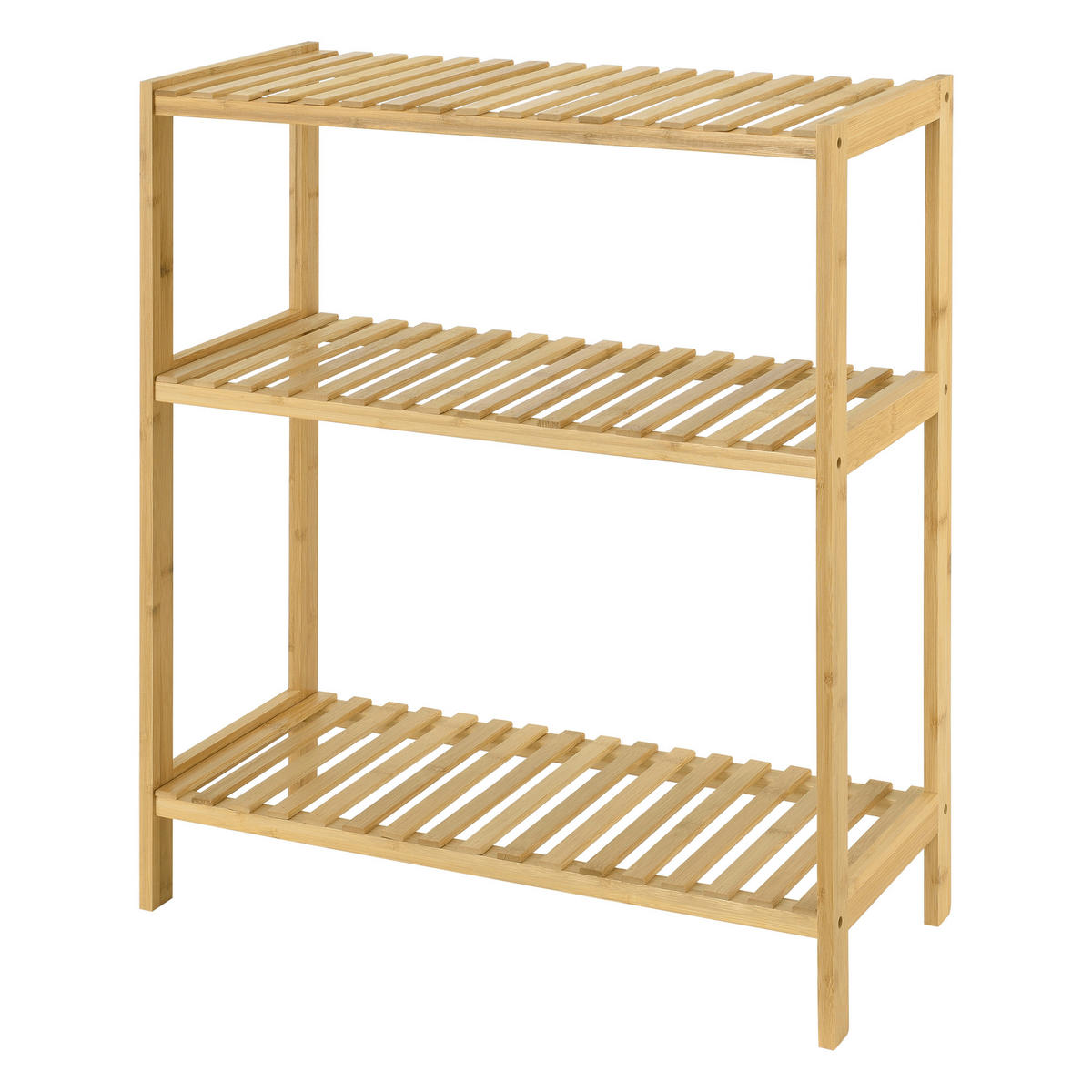 BADEZIMMERREGAL Nyköping - Naturfarben, Holz (58/66/26cm) - [en.casa]