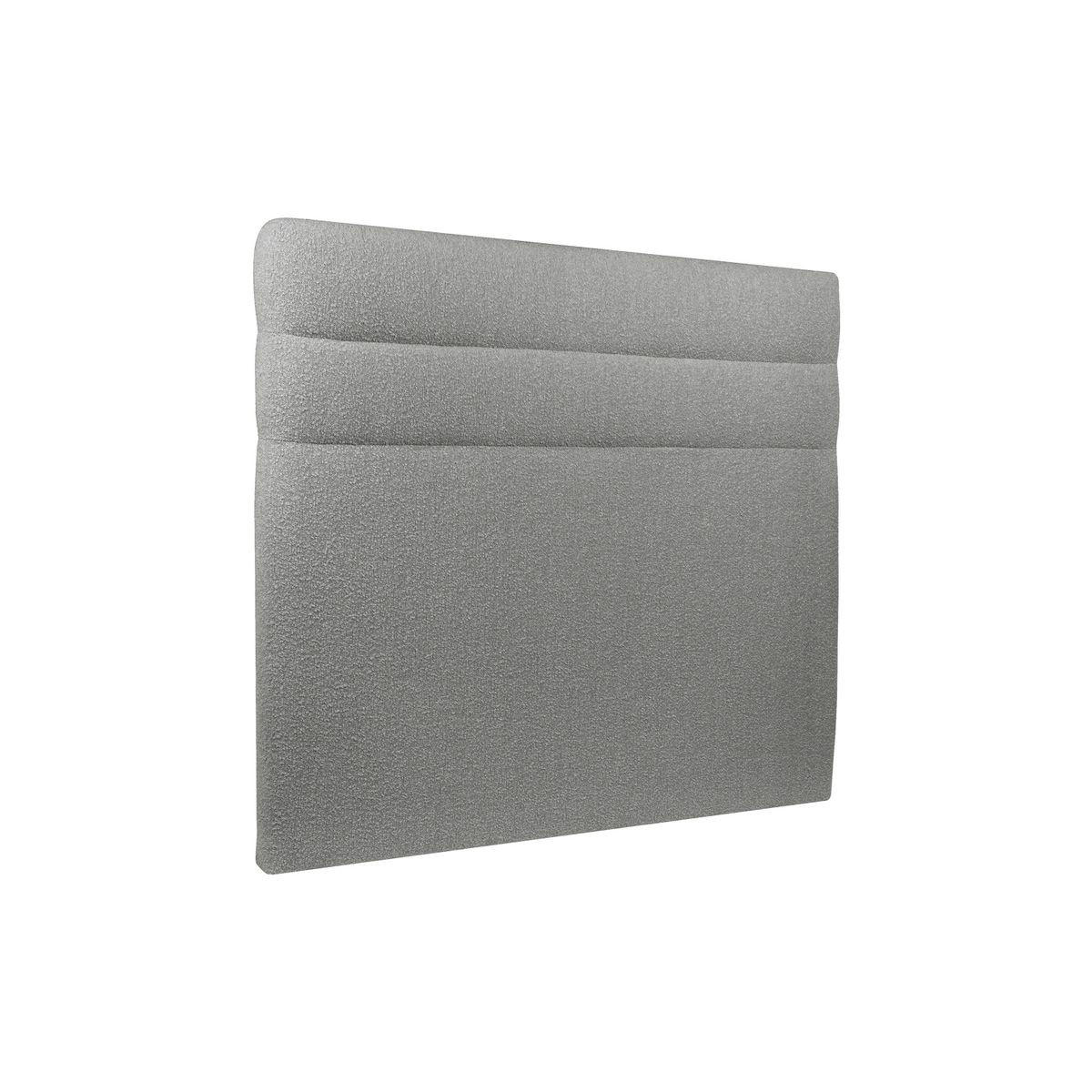 KOPFTEIL Modell Linien – Grauer Bouclé-Stoff 180 cm - Beige/Grau, Karton/Holz (180/120/10cm) - Sommeil de Plomb