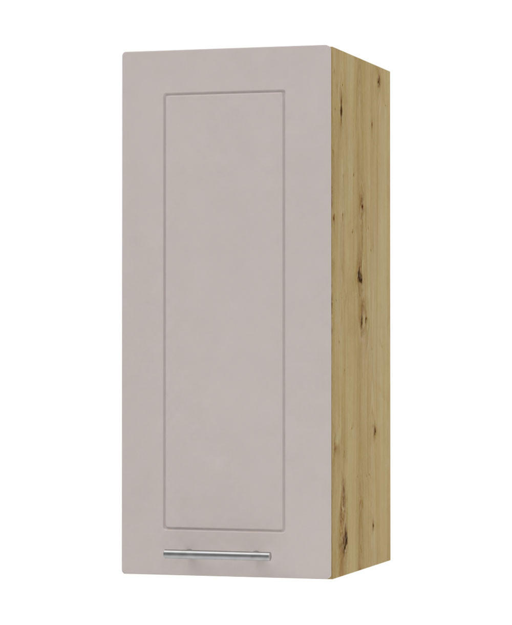 KÜCHENHÄNGESCHRANK Kvantum W2/30 Eiche Artisan / Kaschmir Matt 30 / 32,5 / 72cm - Kaschmir/Eiche Artisan, Holz/Holzwerkstoff (30/72/32.5cm) - Feldmann-Wohnen