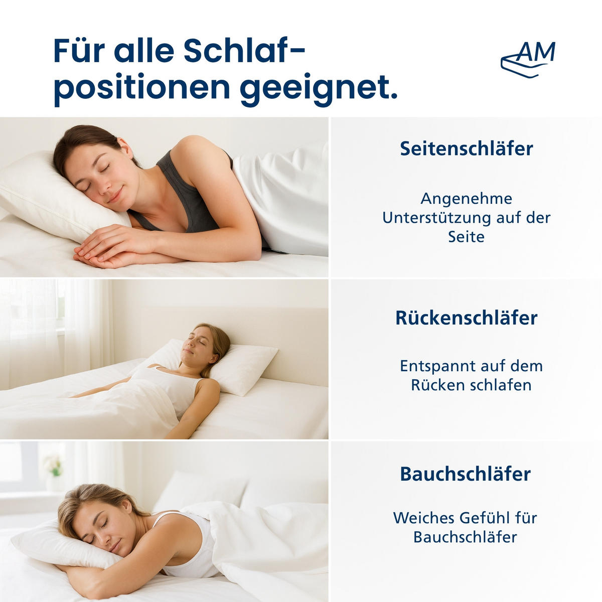 KOPFKISSEN Sensofill 80/80 cm - Weiß, Textil (80/35cm) - AM Qualitätsmatratzen