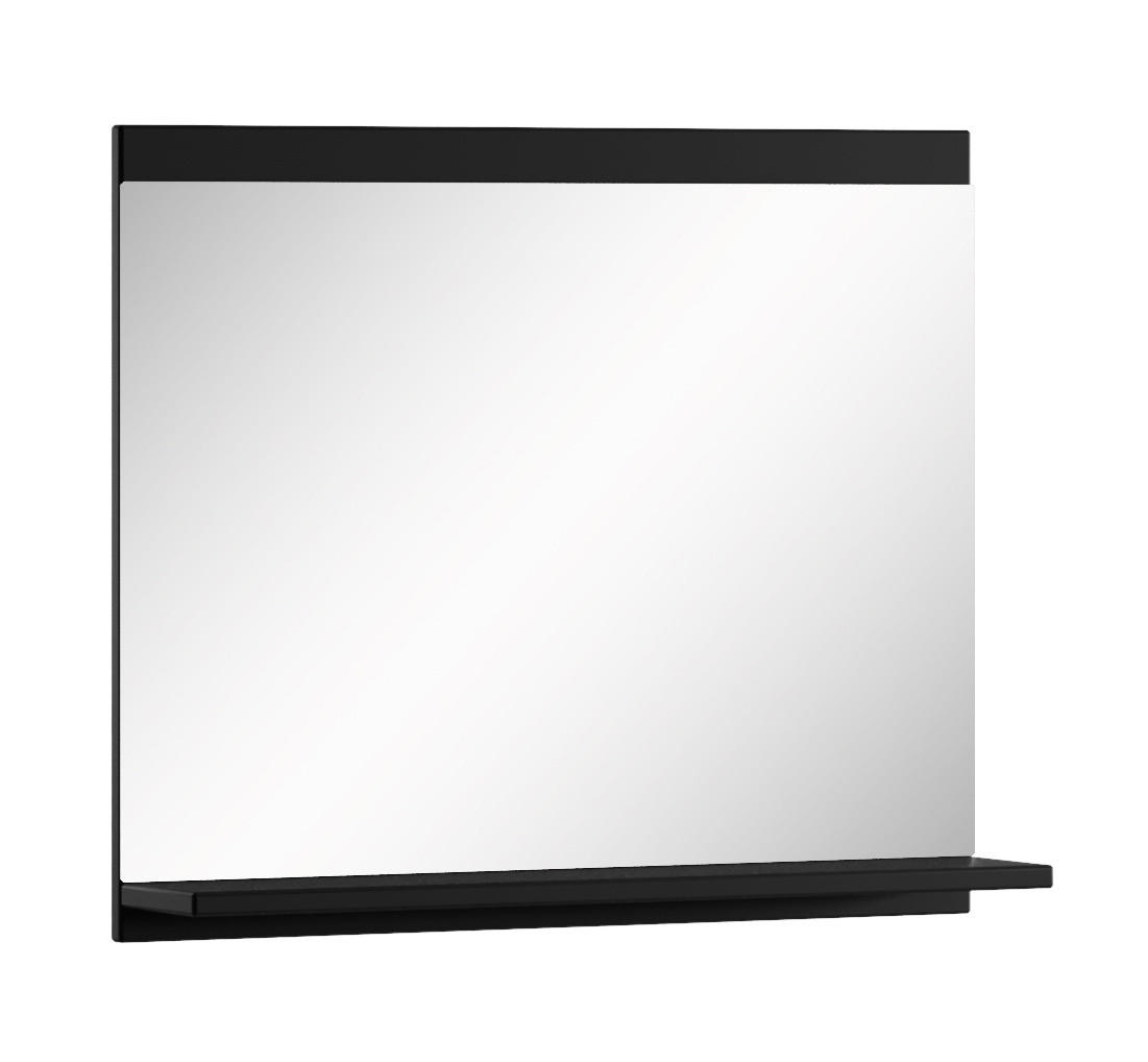 SPIEGEL Montreal Schwarz Matt - 60 x 12 x 50 cm - Schwarz, Glas (60/50/12cm) - Badplaats