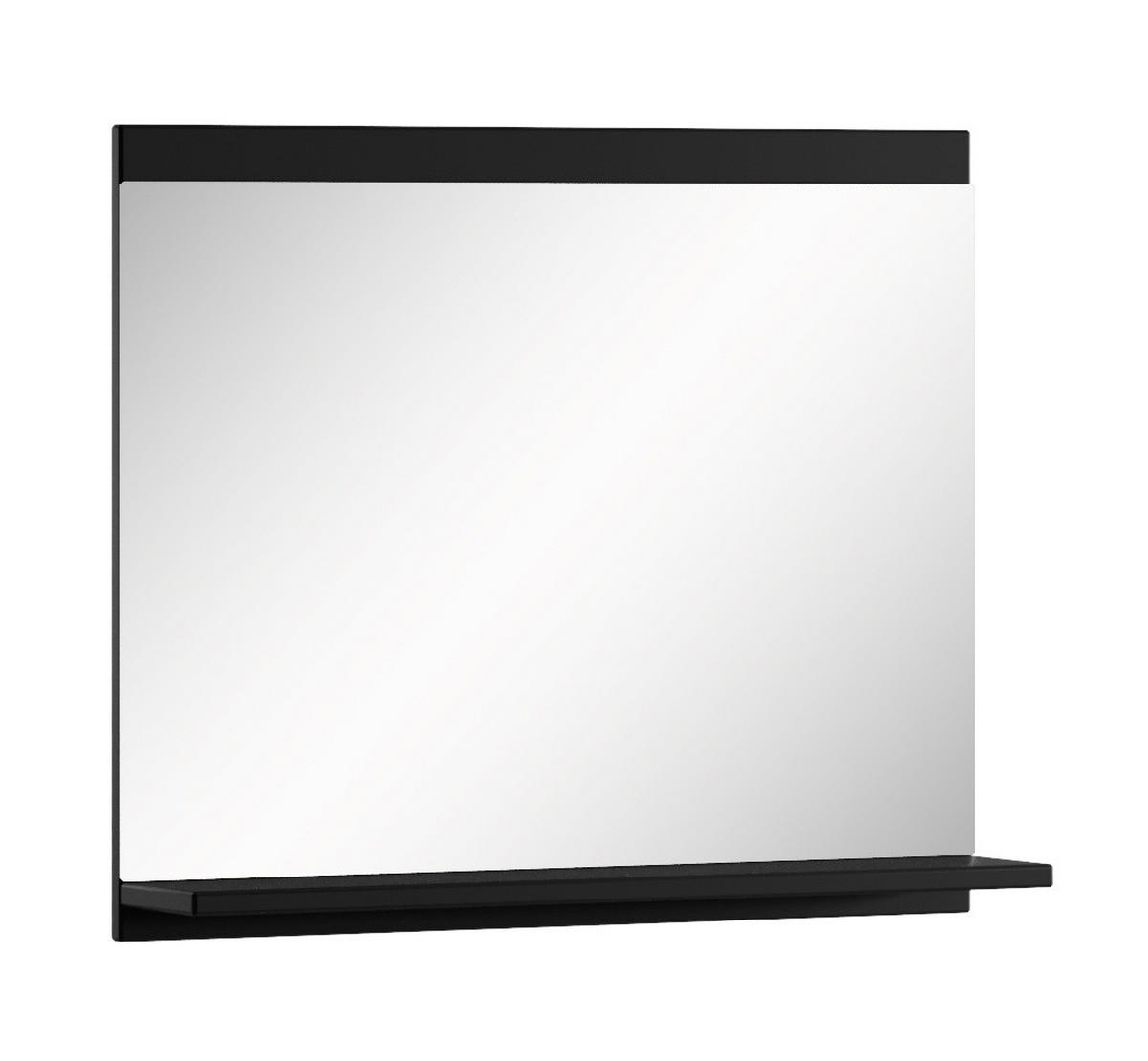 SPIEGEL Montreal Schwarz Matt - 60 x 12 x 50 cm - Schwarz, Glas (60/50/12cm) - Badplaats