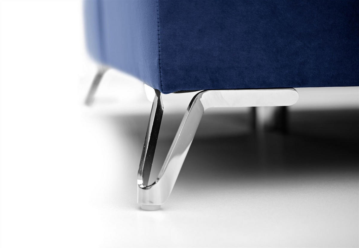 BOXSPRINGBETT Agnus - Blau, Holzwerkstoff/Textil (120/200cm) - Fun Möbel