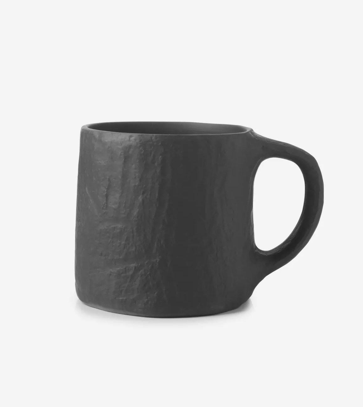 MUG / HENKELBECHER YLI 33 CL Matt schiefer style - Schieferfarben, Keramik (0.33L) - Revol Porcelaine France
