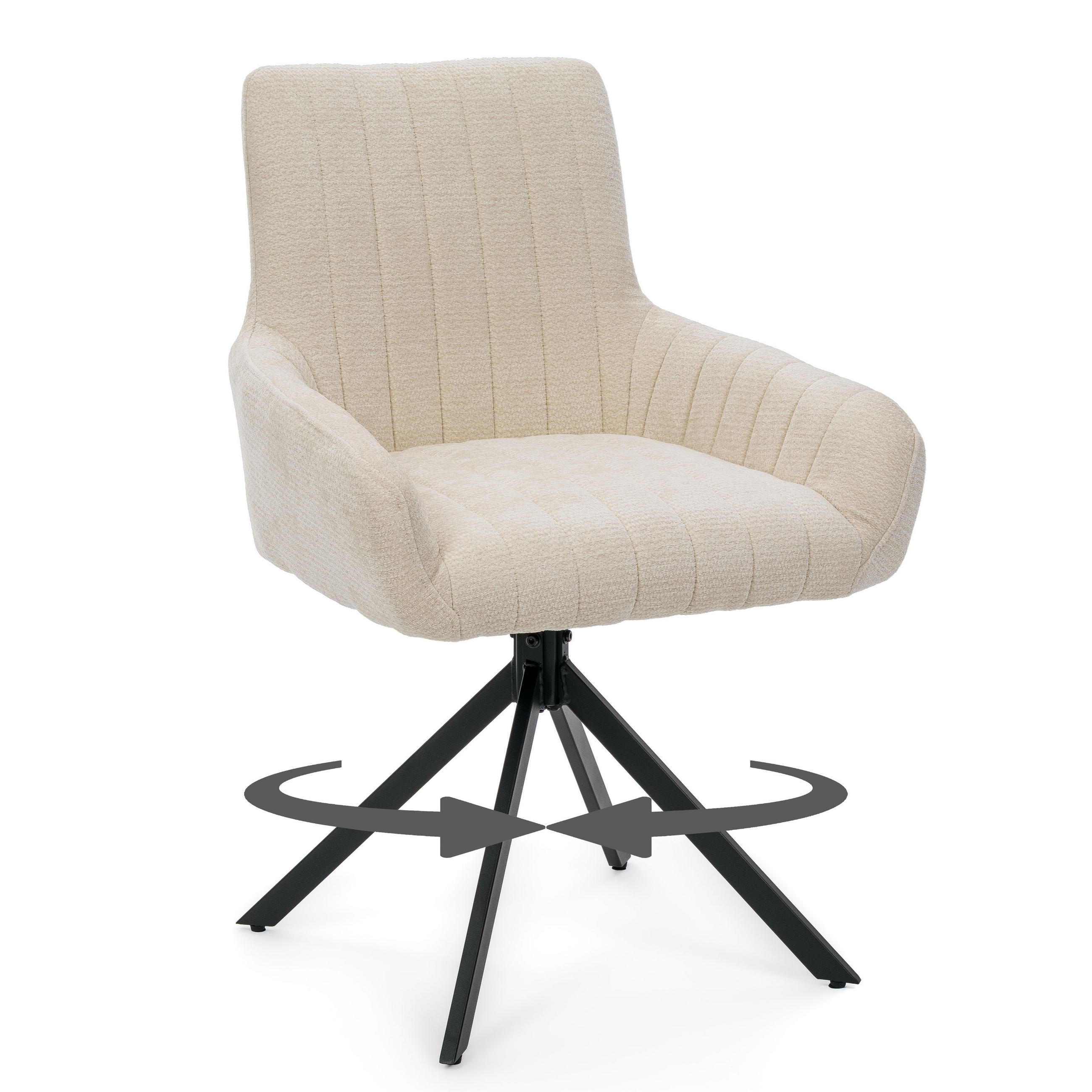 NEW Home Stuhl Creme 58x87x60 cm