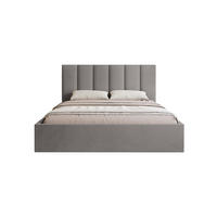 POLSTERBETT Eloria 140x200 cm, Silber - Grau, Textil (140/200cm) - Fedve