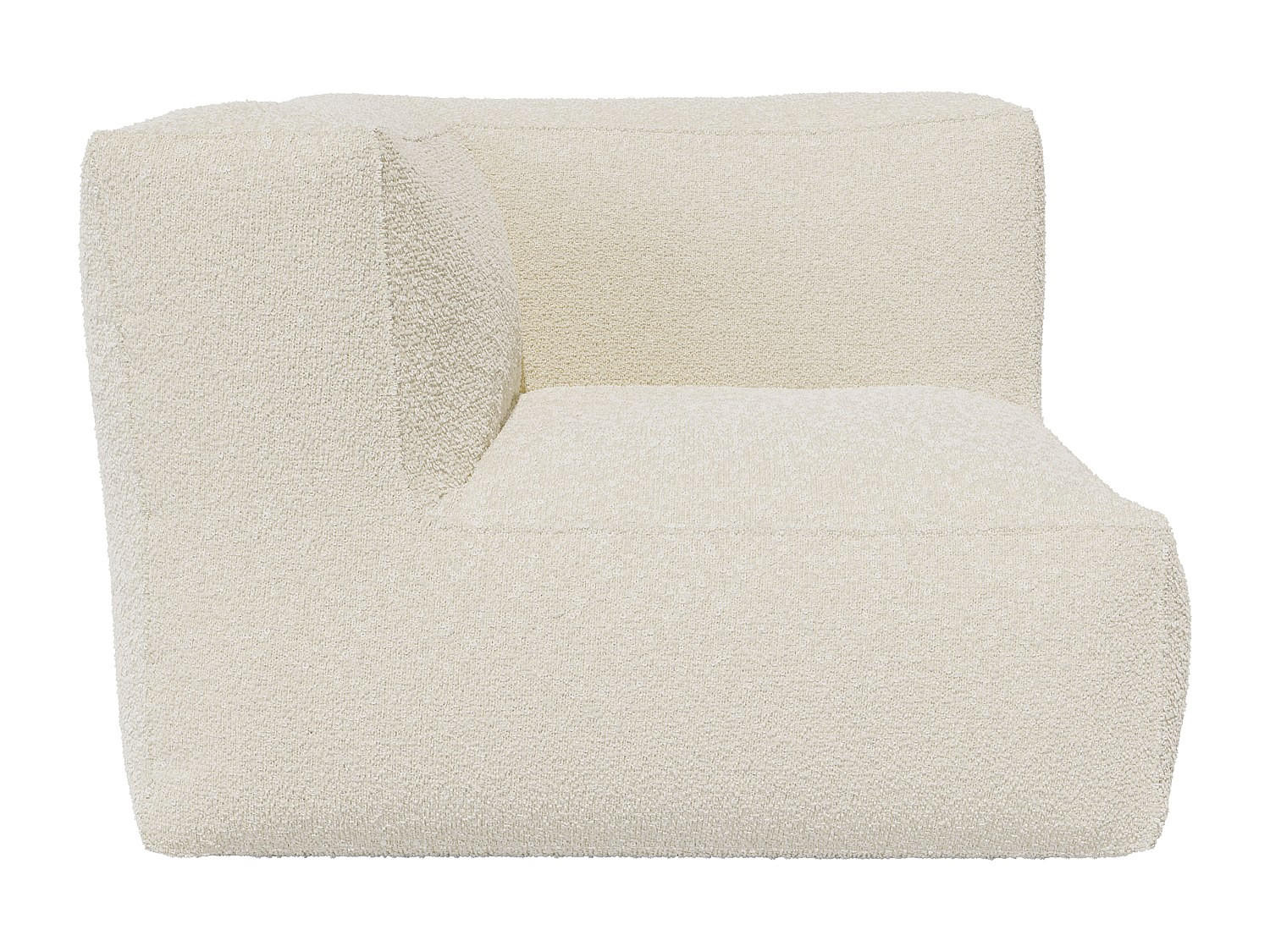 SESSEL mit gerader Rückenlehne - 1 Person - Stoff - Gebrochenes Weiß - - Weiß, Textil (95/80/95cm) - Vente-Unique