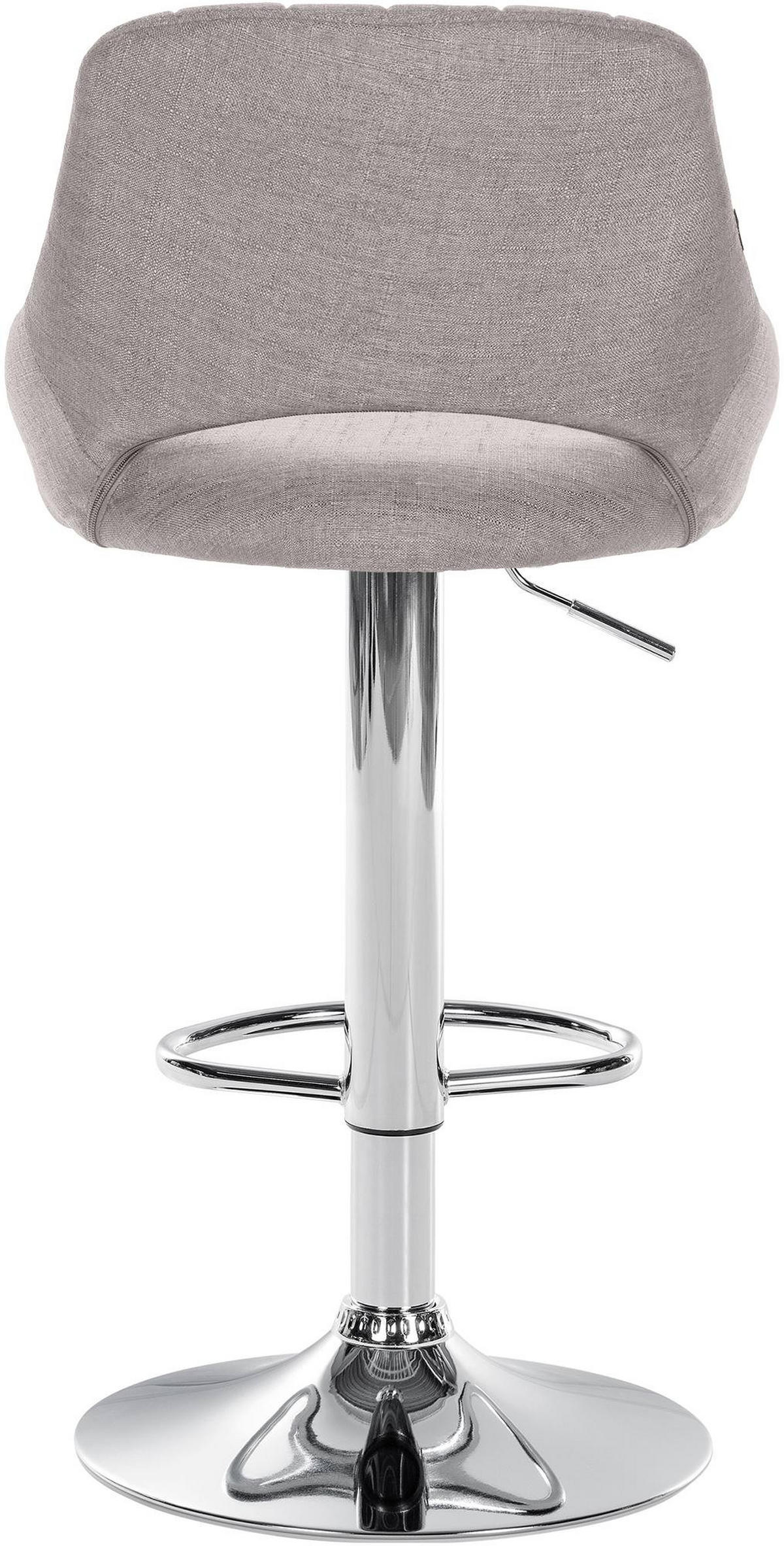 BARHOCKER 2er Set Stoff grau - Grau, Textil (47/85/48cm) - CLP