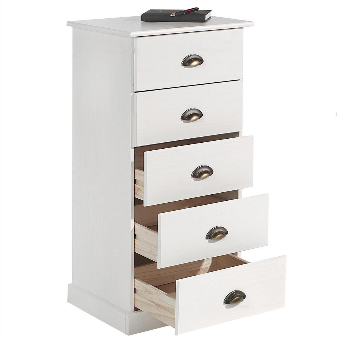 KOMMODE PARIS - Weiß, Holz (48/95/39cm) - IDIMEX