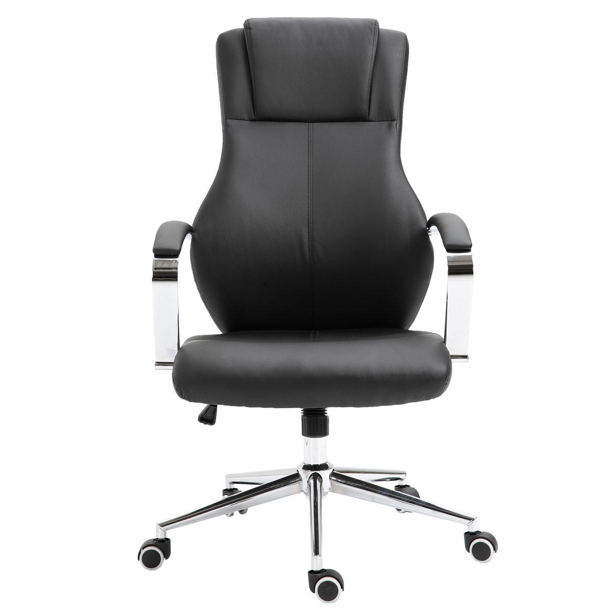 DREHSTUHL MELLOW Kunstleder Schwarz - Schwarz, Textil (64/113/56cm) - SVITA