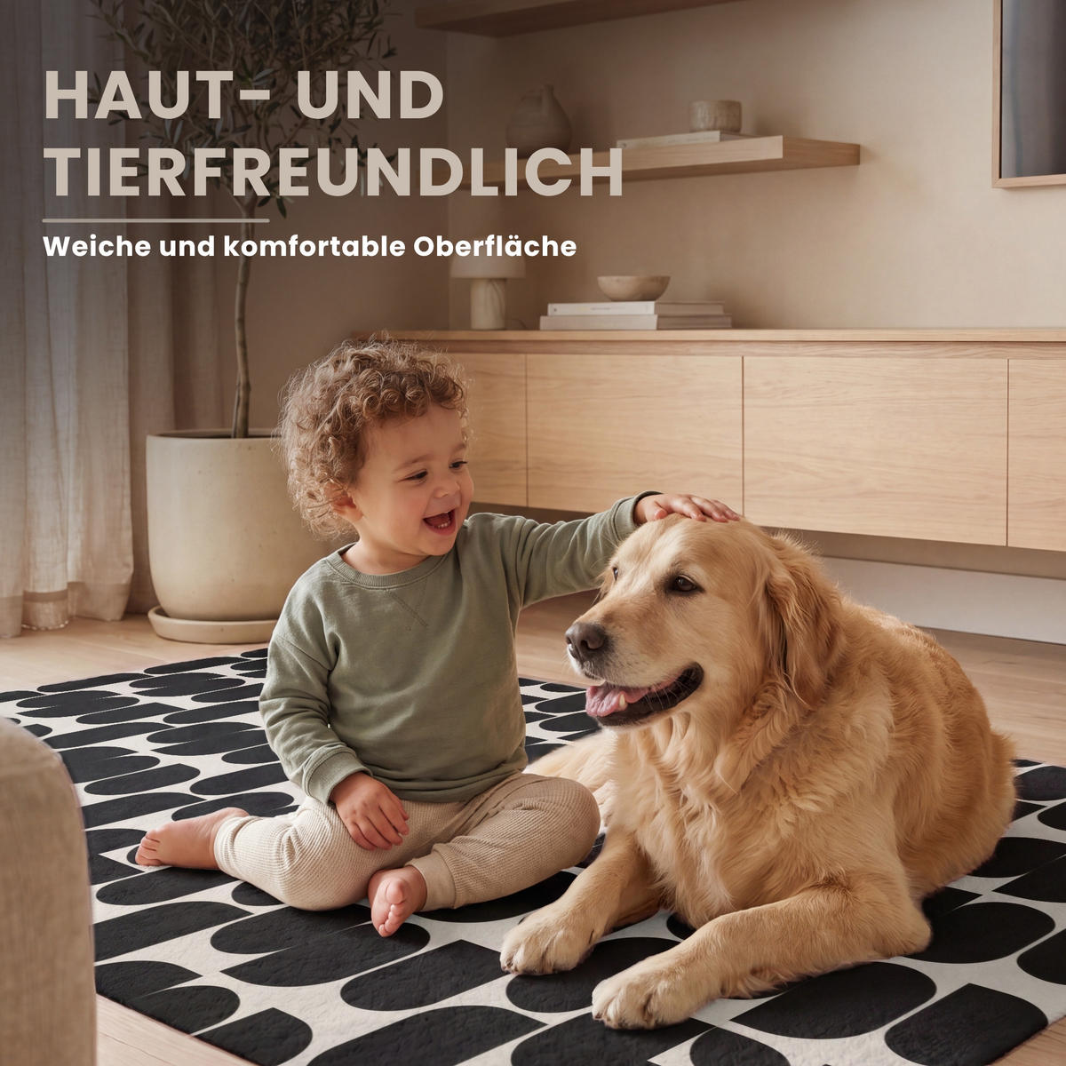 KOBERCE - Moderné - vzorované - čierne - 150x90 cm - čierna, textil/plast (150/0.4cm) - OnlyWow