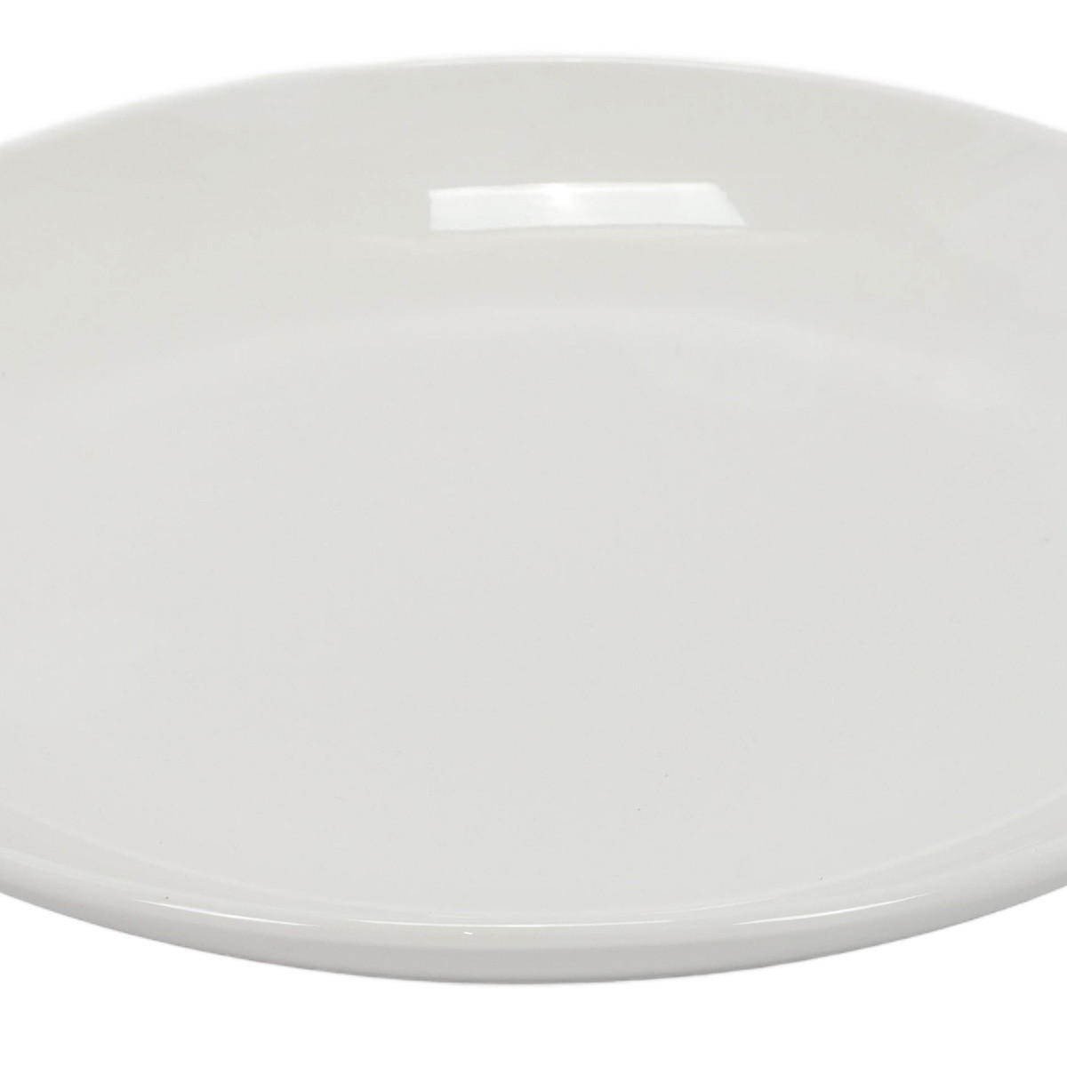 TELLER aus Porzellan Weiß 26/26/3,5 cm - Weiß, Keramik (26cm) - Siaki
